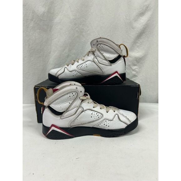 Nike Air Jordan 7 Retro GS‎ Size 4Y Cardinal Red DQ6040 106 - Picture 2 of 6